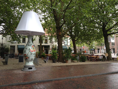 Art on a square in Delft